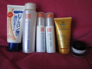 Produits de la routine beauté du matin