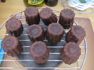 Canelés chocolat orange