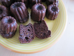 Canelés chocolat orange