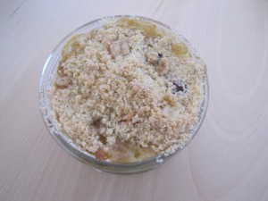 Crumble pomme-banane-canelle