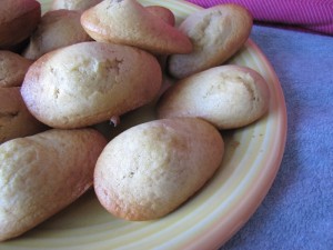 Madeleines au miel et fleur d'oranger