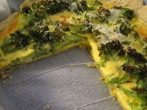 Tarte brocolis parmesan