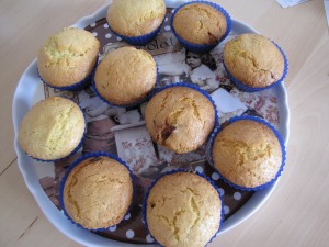 Muffins nougat cranberries