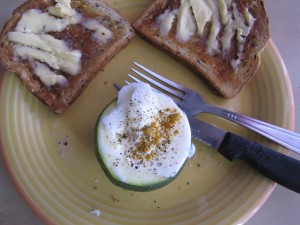 oeuf cocotte en courgette boule