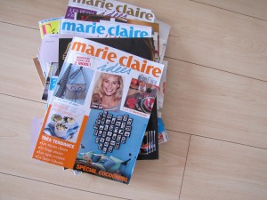 pile de magazines journée découpage marie-claire idées