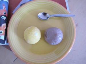 mochi mangue et chocolat