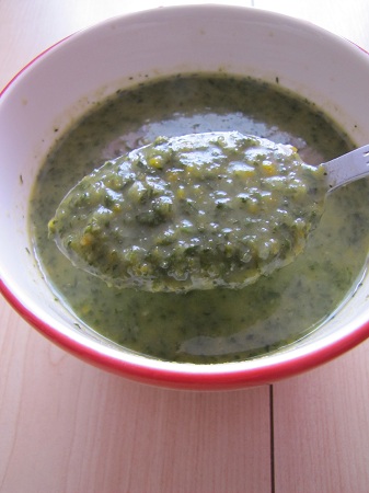 soupe de fanes de carottes