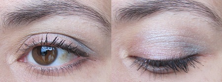 maquillage rose et gris