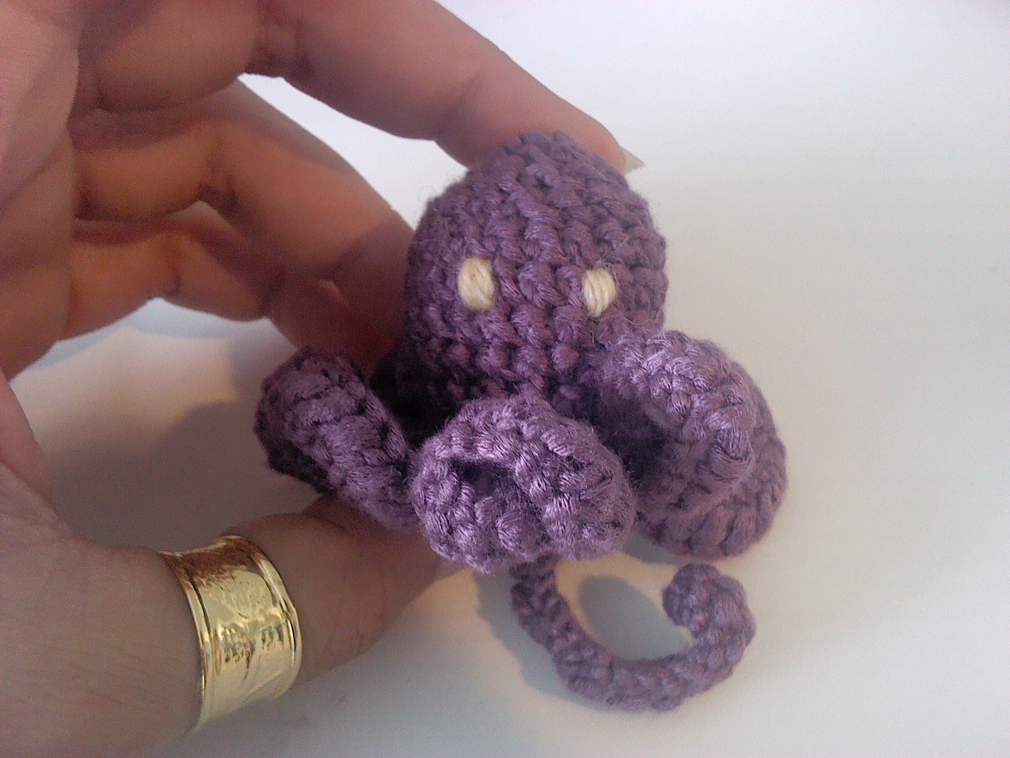 petit poulpe au crochet violet