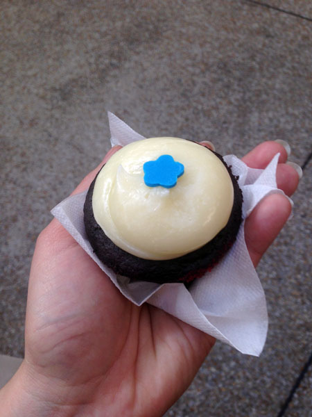 Cupcake chocolat - Japan center #1 (et j'ai oublié le nom de la boutique)
