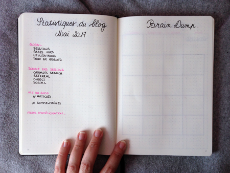 bullet journal statistiques