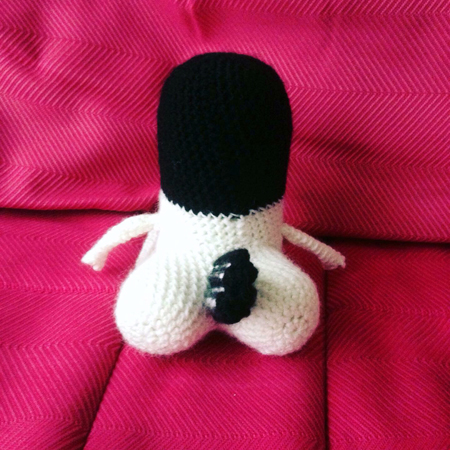 vue de dos du threatbutt au crochet