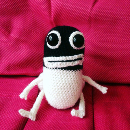 vue de face du threatbutt au crochet