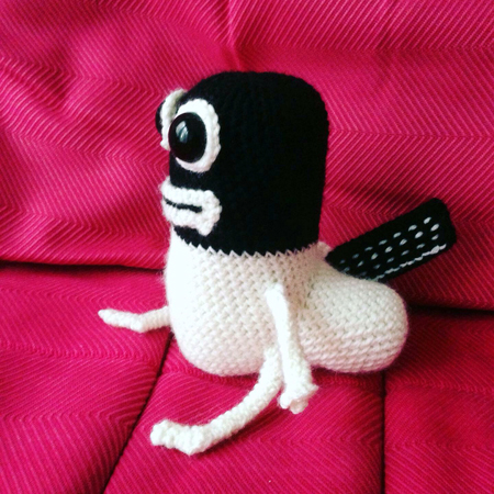 vue de profil du threatbutt au crochet