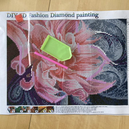 diamond painting fleur