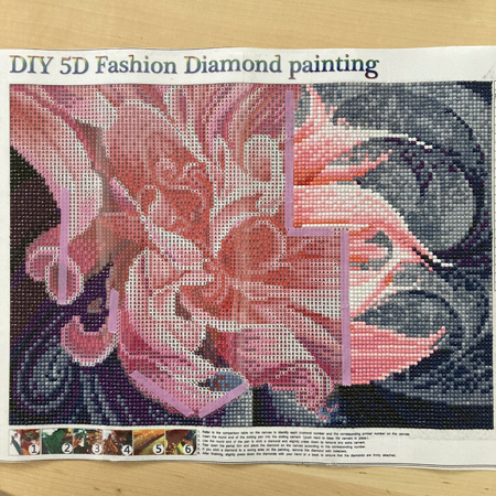 diamond painting fleur